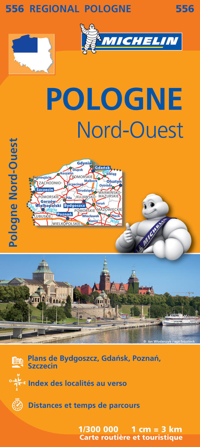 CARTE REGIONALE EUROPE - CARTE REGIONALE POLOGNE NORD-OUEST - XXX - MICHELIN