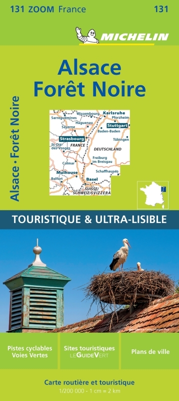 CARTE ZOOM FRANCE - CARTE ZOOM FORET NOIRE, ALSACE, VALLEE DU RHIN - XXX - MICHELIN