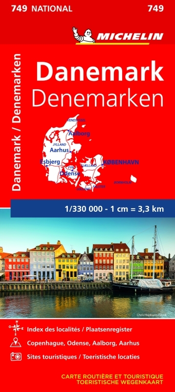 CARTE NATIONALE EUROPE - CARTE NATIONALE DANEMARK / DENEMARKEN - XXX - MICHELIN