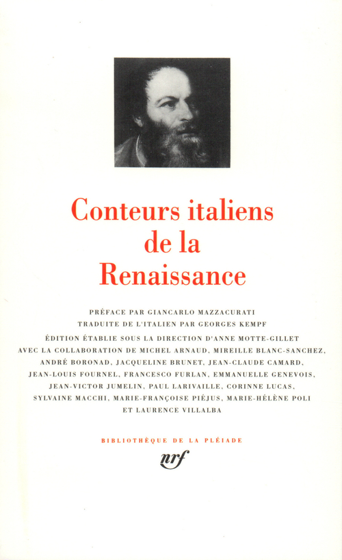 CONTEURS ITALIENS DE LA RENAISSANCE - COLLECTIF - GALLIMARD