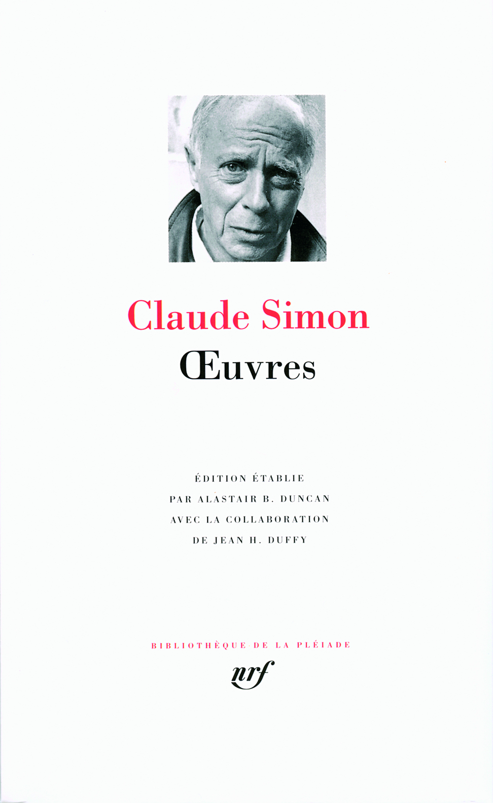 OEUVRES - VOL01 - SIMON CLAUDE - GALLIMARD