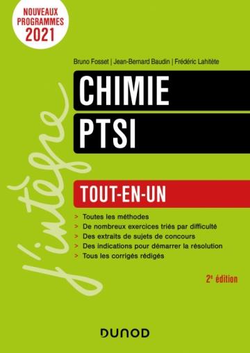 CHIMIE PTSI - TOUT-EN-UN - 2E ED. - FOSSET/BAUDIN - DUNOD