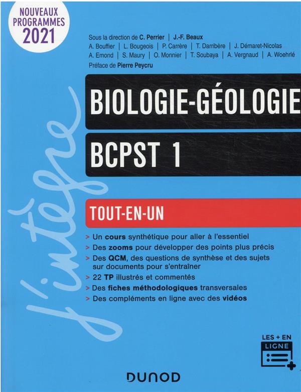 4 - COURS TOUT-EN-UN - BIOLOGIE-GEOLOGIE TOUT-EN-UN BCPST 1RE ANNEE - PERRIER/MONNIER - DUNOD