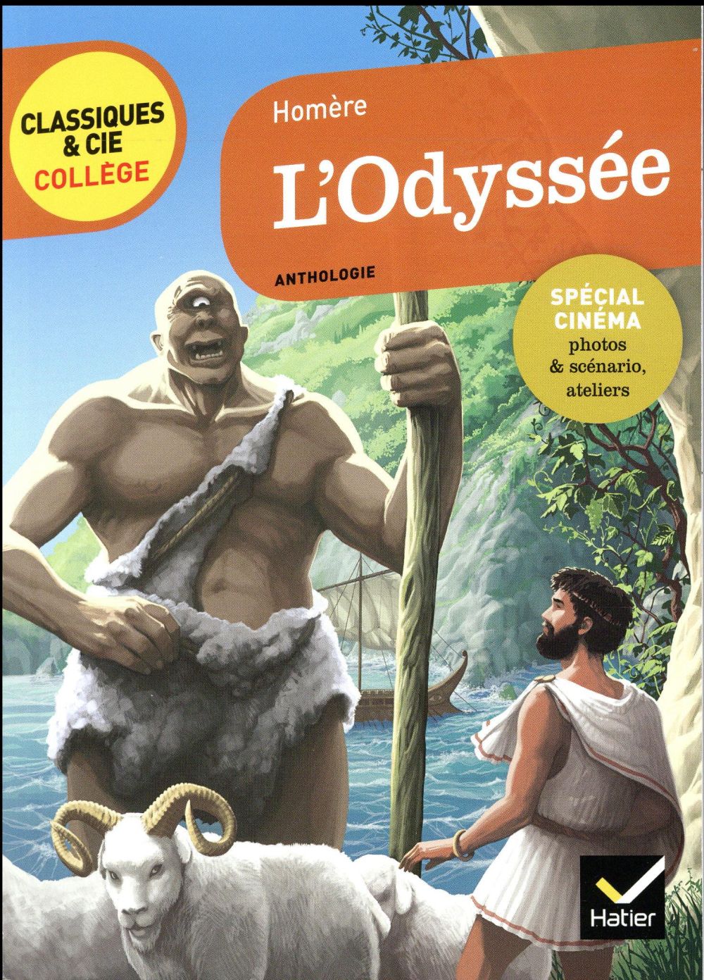 L-ODYSSEE - AVEC UN GROUPEMENT THEMATIQUE  LES MONSTRES  : DES CREATURES INIMAGINABLES - HOMERE - Hatier