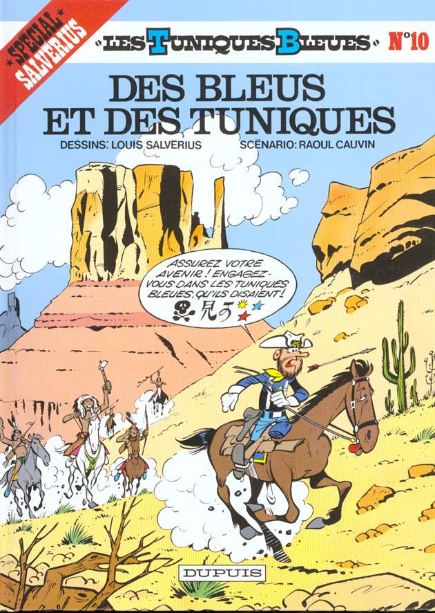 LES TUNIQUES BLEUES - TOME 10 - DES BLEUS ET DES TUNIQUES - CAUVIN/SALVERIUS - DUPUIS