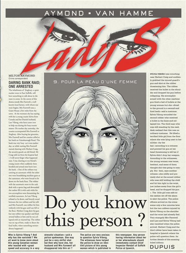 LADY S - TOME 9 - POUR LA PEAU D'UNE FEMME - VAN HAMME JEAN - DUPUIS