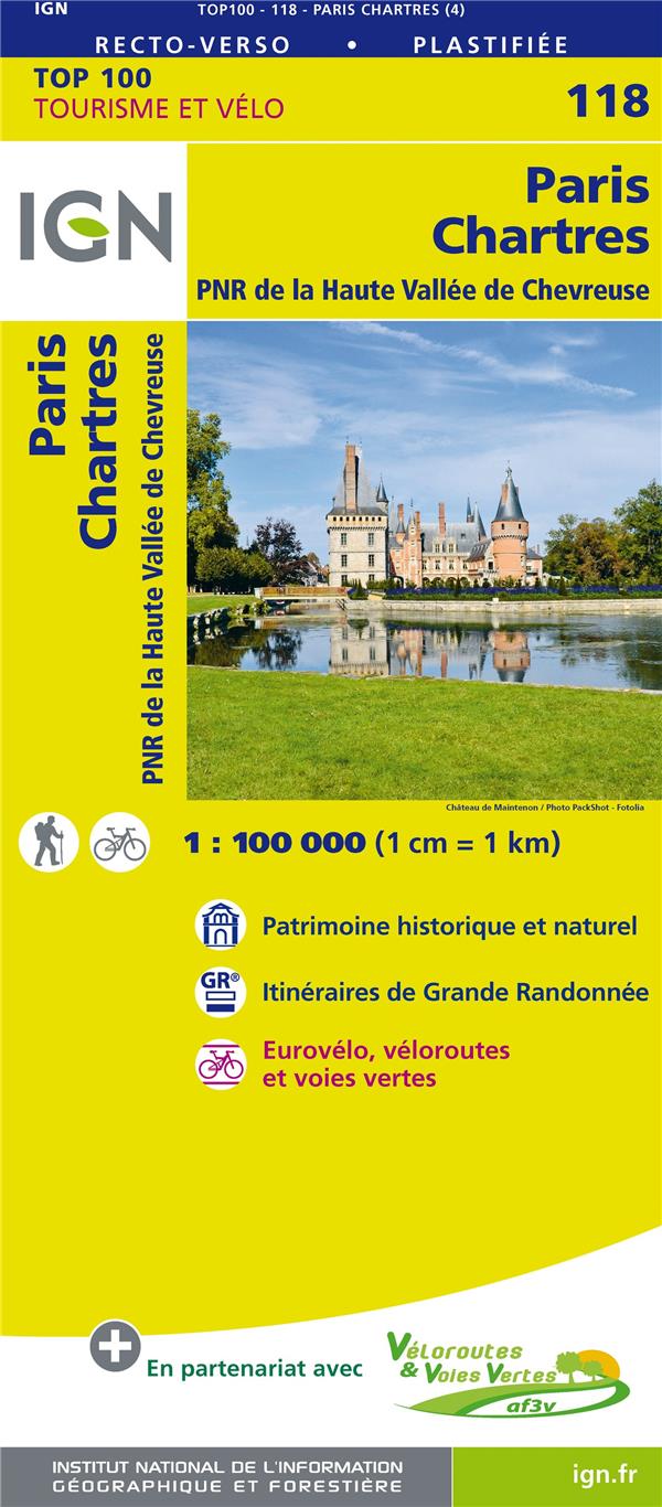 118 - PARIS  CHARTRES PNR DE LA HAUTE VALLEE DE CHEVREUSE - XXX - MICHELIN