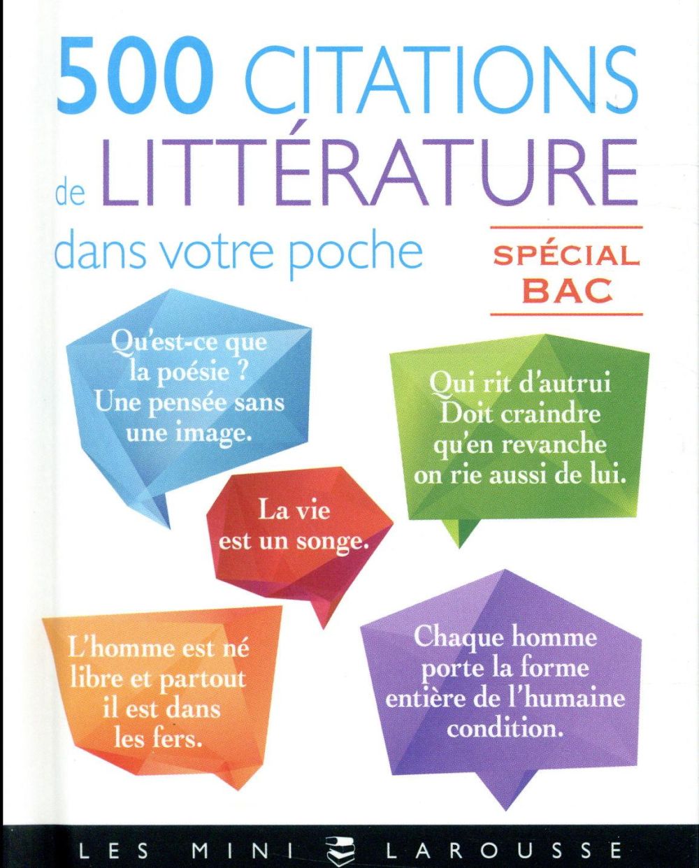 500 CITATIONS DE FRANCAIS DANS VOTRE POCHE - COLLECTIF - LAROUSSE