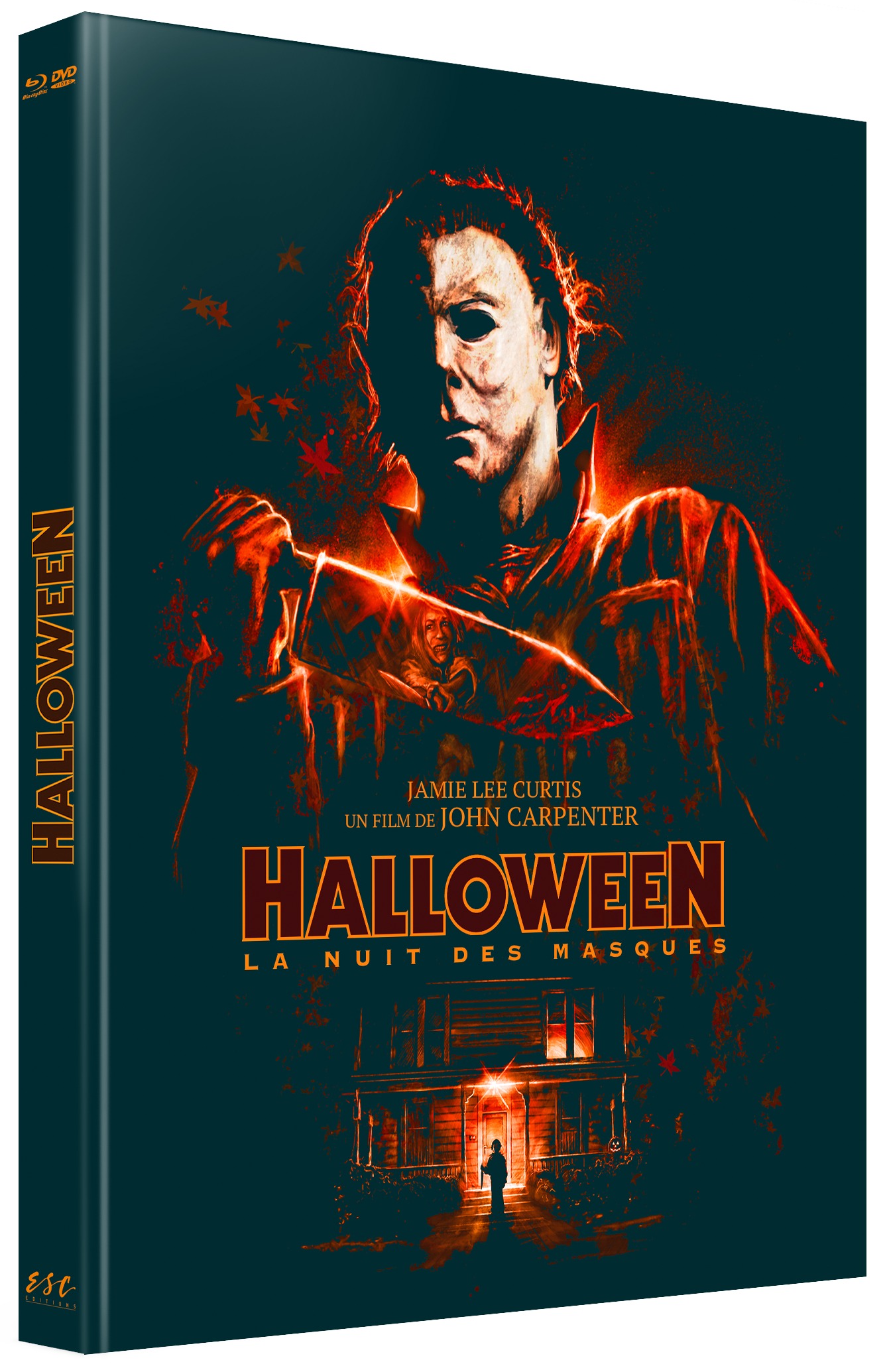 HALLOWEEN EDITION 40EME ANNIVERSAIRE - COMBO 2 BRD + DVD + LIVRET 64 PAGES -  CARPENTER - ESC EDITIONS