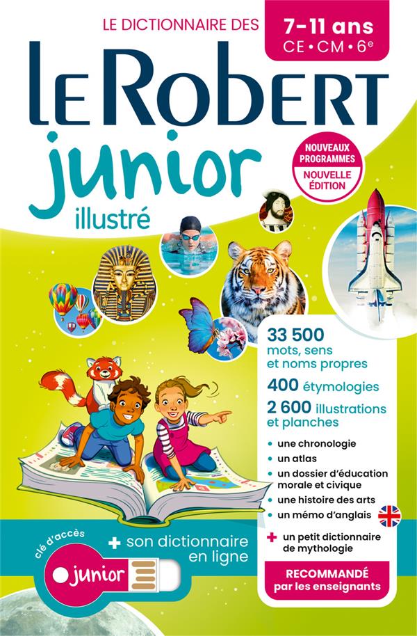 LE ROBERT JUNIOR : ILLUSTRE + SON DICTIONNAIRE EN LIGNE (EDITION 2024) - COLLECTIF - LE ROBERT
