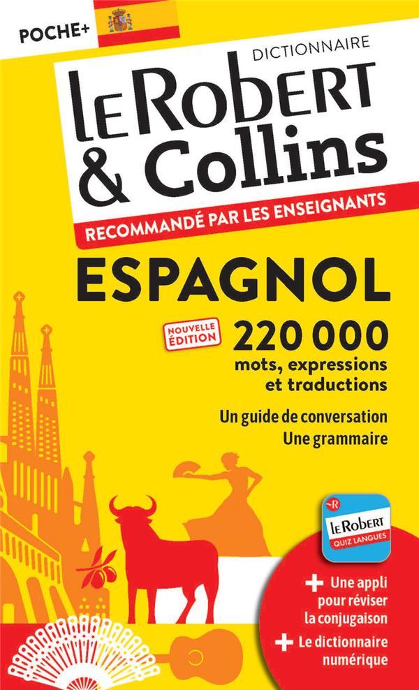 LE ROBERT et COLLINS  -  POCHE + : ESPAGNOL (EDITION 2024) - COLLECTIF - LE ROBERT