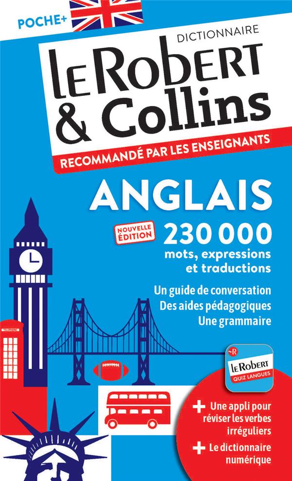 LE ROBERT et COLLINS  -  POCHE + : ANGLAIS (EDITION 2024) - COLLECTIF - LE ROBERT