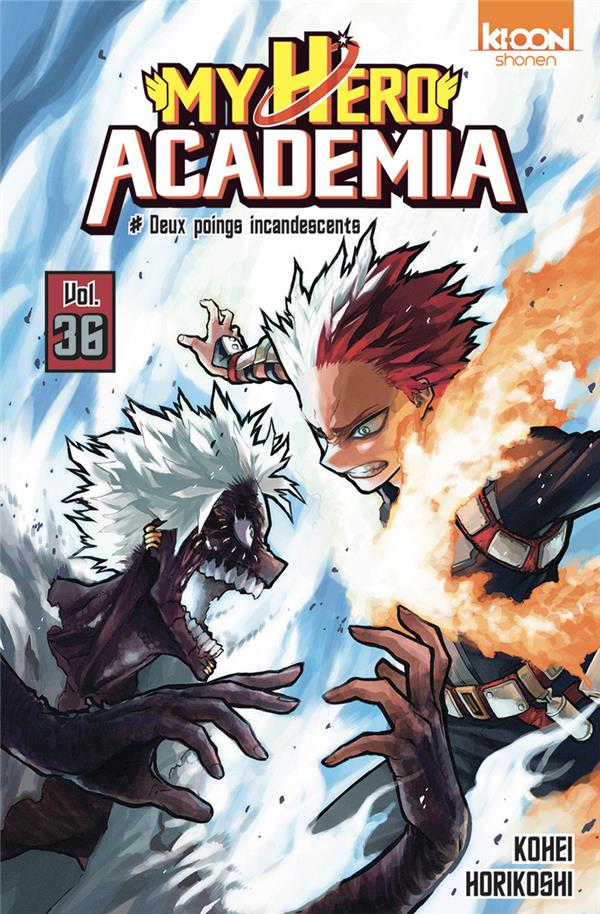 MY HERO ACADEMIA TOME 36 : DEUX POINGS INCANDESCENTS - HORIKOSHI KOHEI - KI-OON