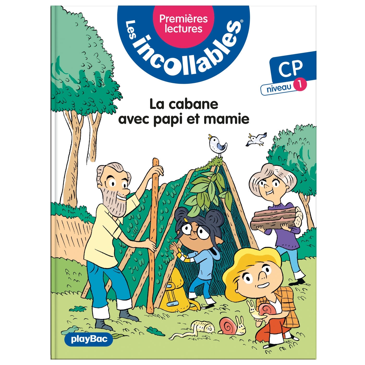 Les incollables - Premières lectures - Tome 14 - La cabane avec papi et mamie - Niveau 1 - LENNE-FOUQUET Marie - PLAY BAC