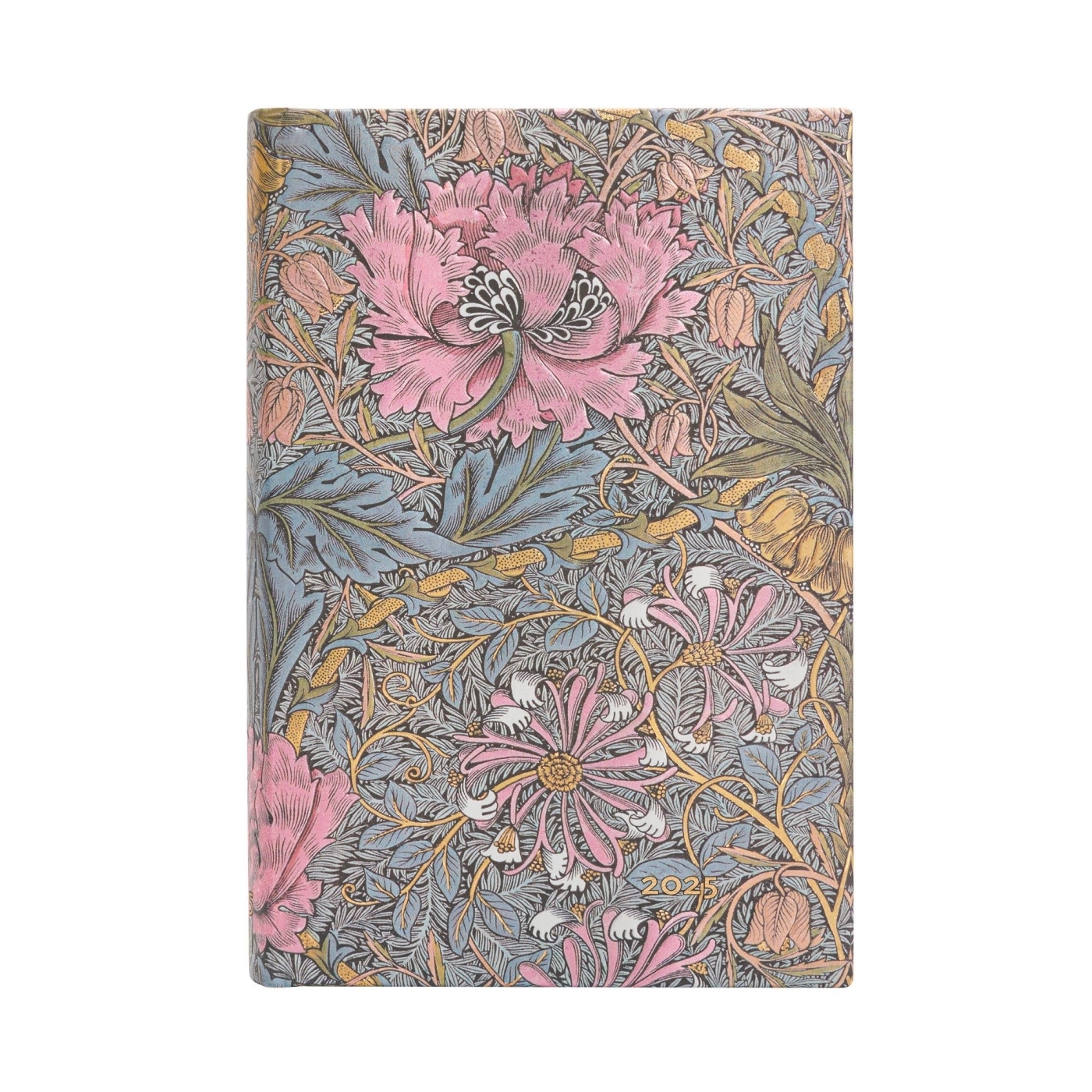 12-Mois 2025 Morris Chevrefeuille Rose Mini Un Jour par Page -  - PAPERBLANKS
