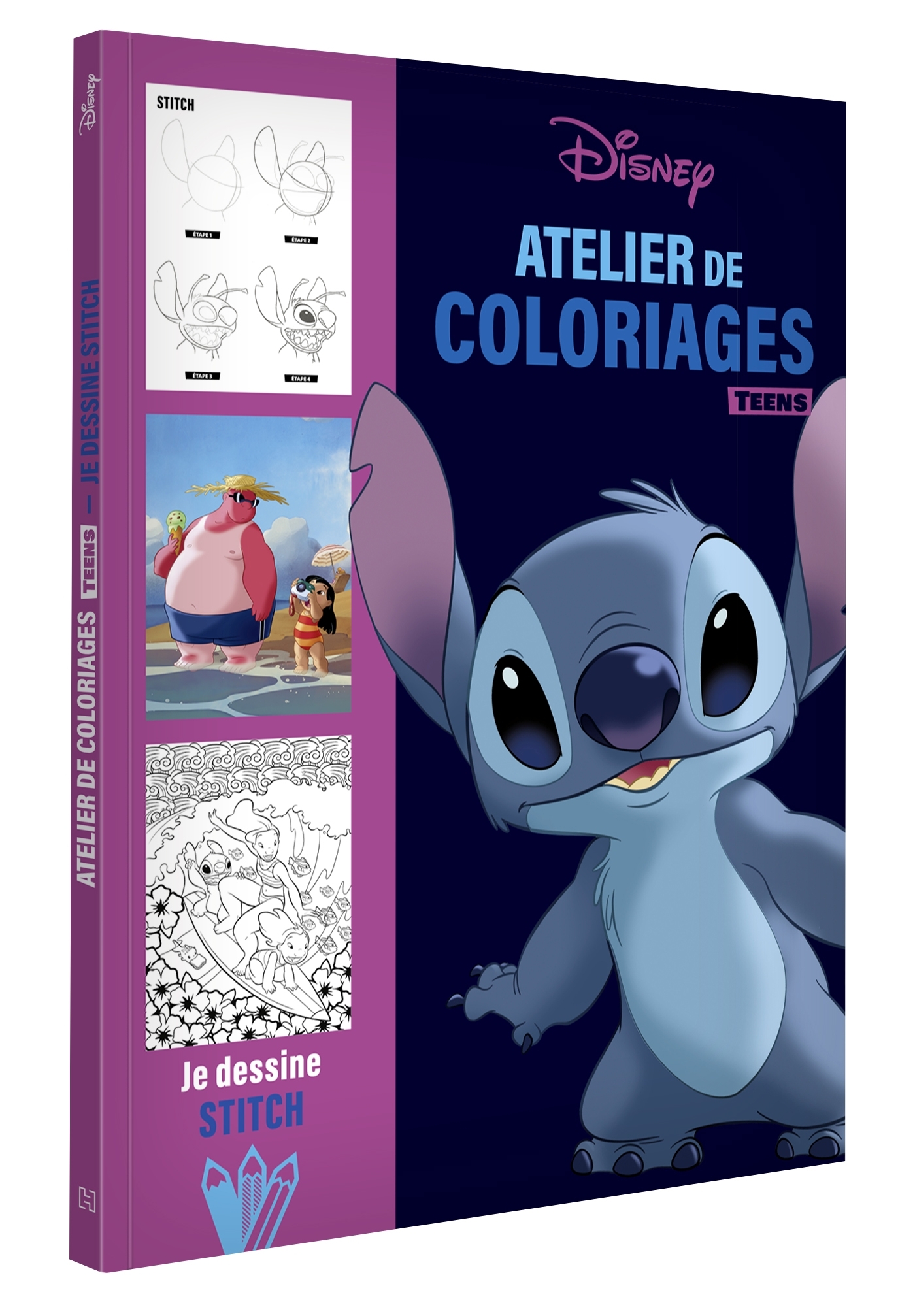 DISNEY TEENS - Atelier de coloriages - Je dessine Stitch - XXX - DISNEY HACHETTE