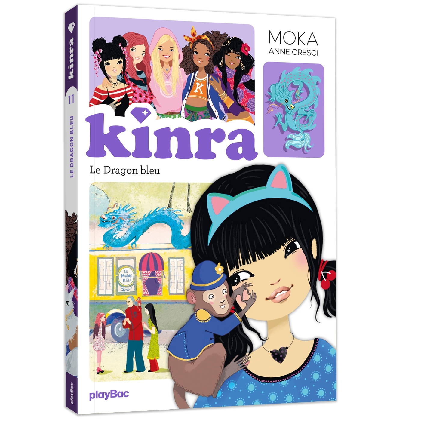 KINRA GIRLS LE TRÉSOR DES KINRA - LE DRAGON BLEU - TOME 11 NOUVELLE ÉDITION - MOKA - PLAY BAC