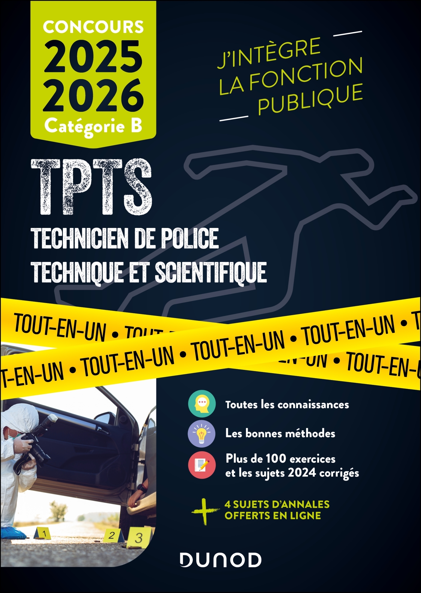 Concours TPTS  - Technicien Police technique et scientifique - 2025-2026 - Sébastien Aguilar - DUNOD