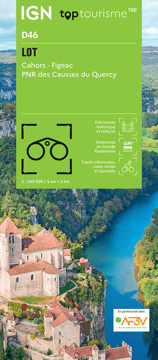 TOP100D46 - LOT Cahors · Figeac PNR des Causses du Quercy -  - IGN