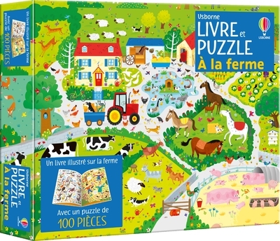 À la ferme - Coffret livre et puzzle - dès 5 ans - Kirsteen Robson - USBORNE