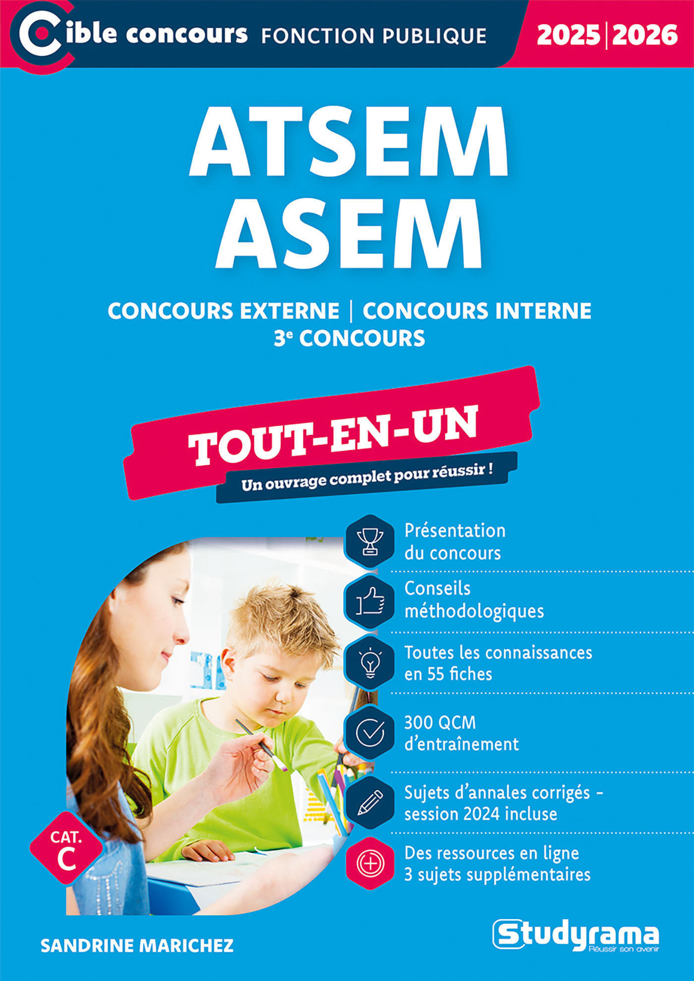 ATSEM/ASEM – Tout-en-un (Catégorie C –Concours 2025-2026) - SANDRINE MARICHEZ - STUDYRAMA