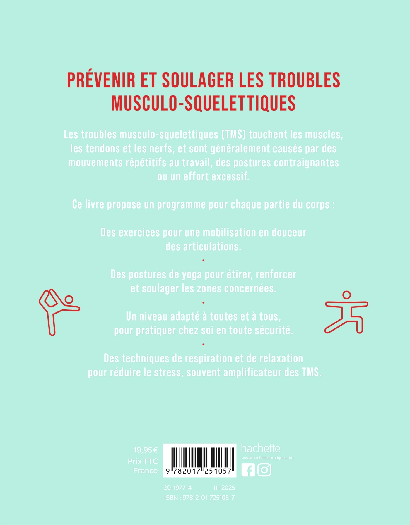 Yoga anti-douleur spécial TMS - Hélène Jamesse - HACHETTE PRAT