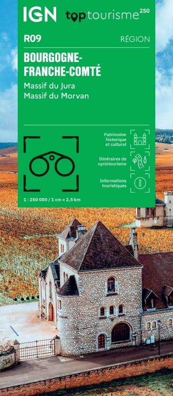 TOP250R09 - BOURGOGNE FRANCHE-COMTE MASSIF DU JURA / MASSIF DU MORVAN -  - IGN