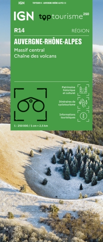 TOP250R14 - AUVERGNE-RHÔNE-ALPES / Massif central / Chaîne des volcans -  - IGN