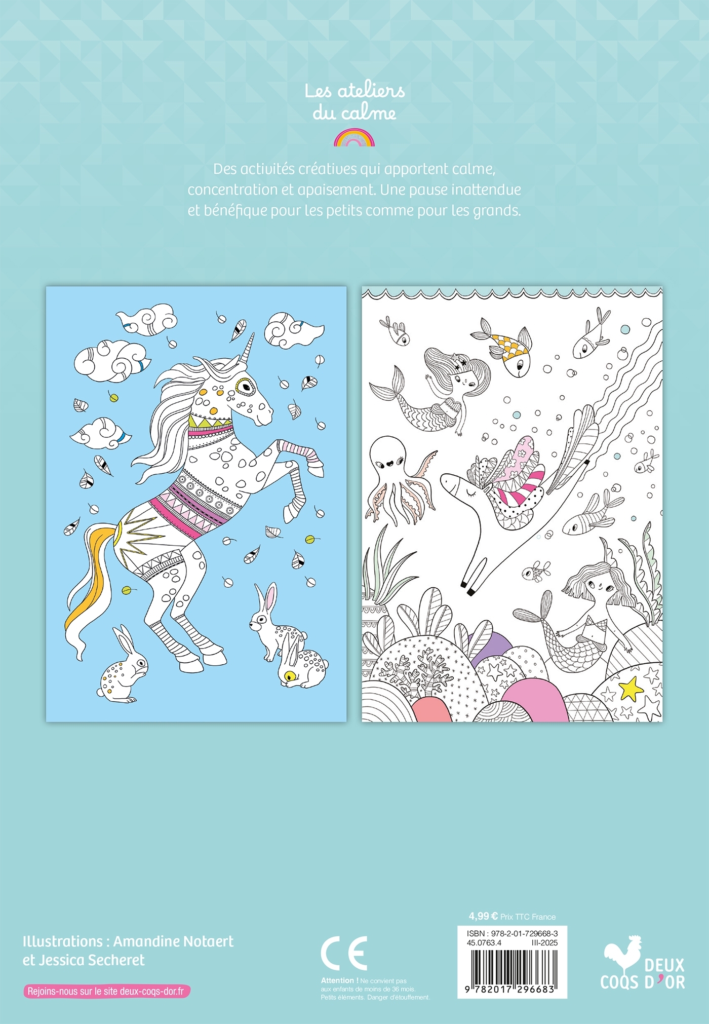 Mes coloriages licornes - Amandine Notaert, Jessica Secheret - DEUX COQS D OR