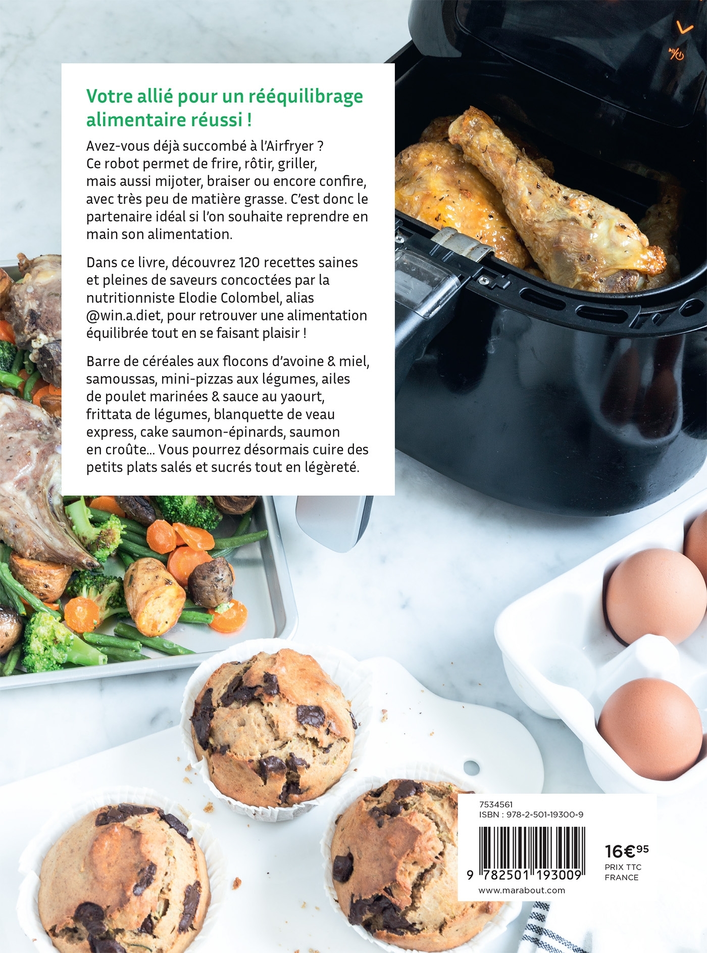 AIRFRYER - Spécial rééquilibrage alimentaire - Elodie Colombel - MARABOUT