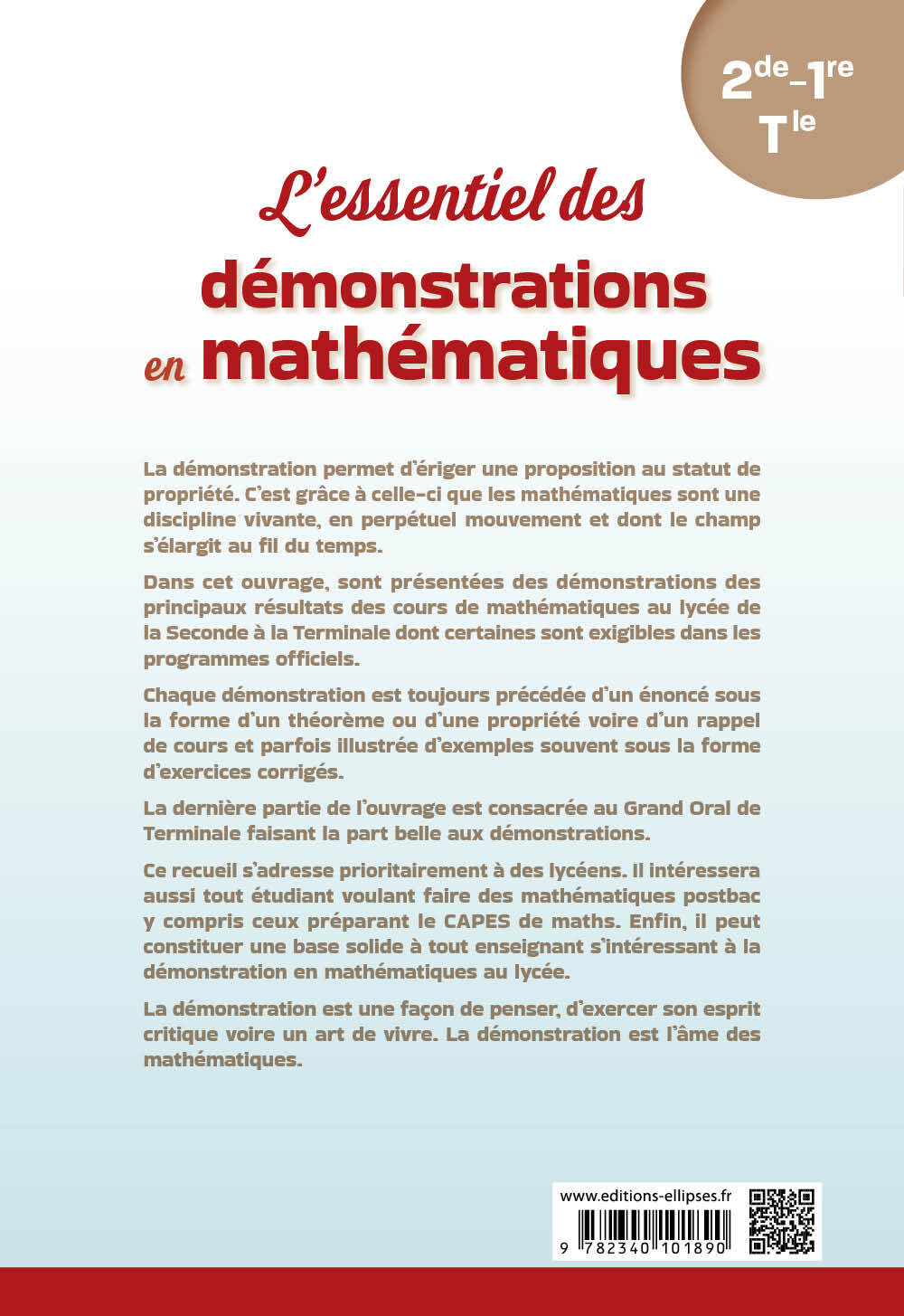 L'essentiel des démonstrations en mathématiques - David Repellin - ELLIPSES