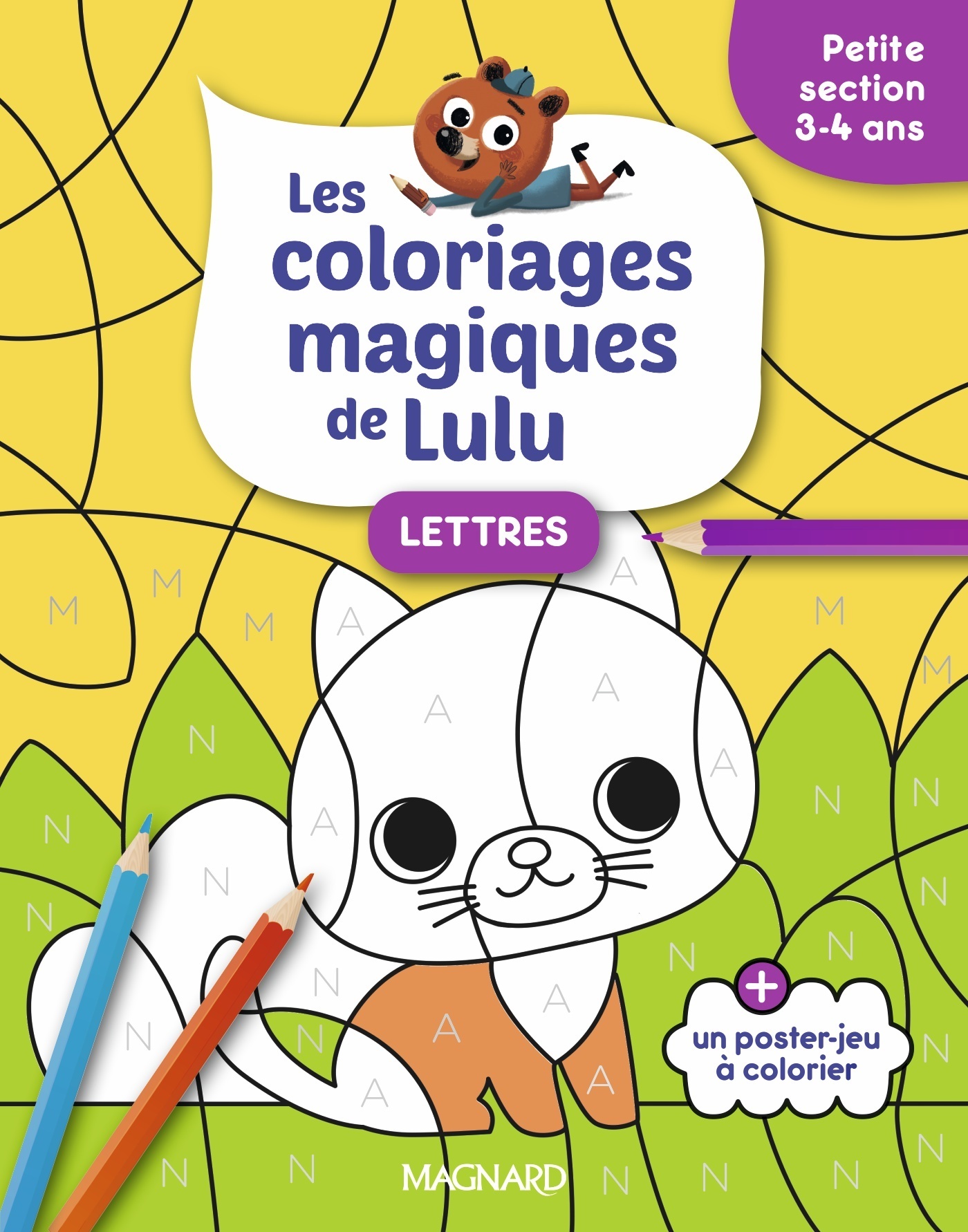 Les coloriages magiques de Lulu - Petite section - Lettres - Elen Lescoat, Emilie FORNY - MAGNARD