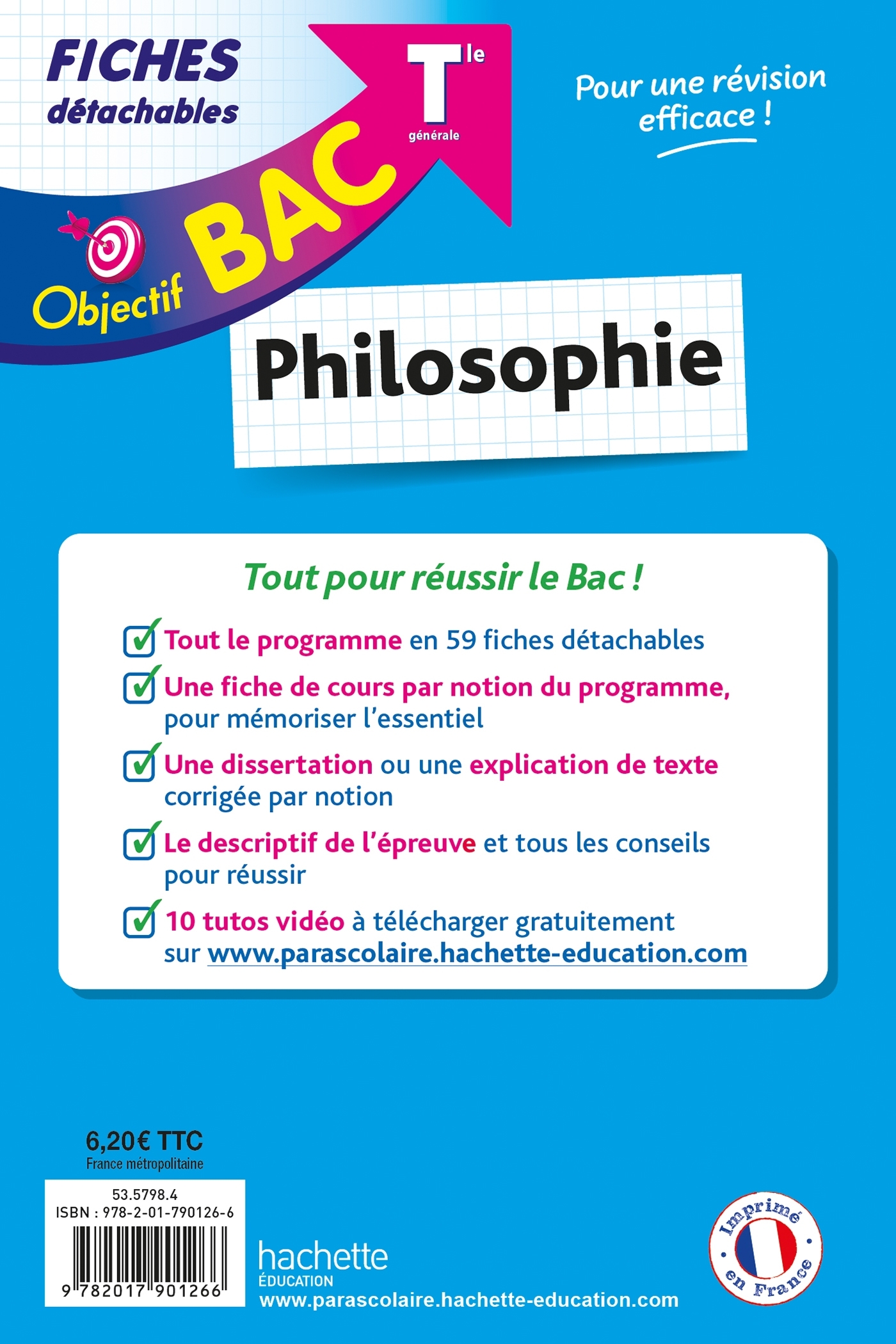 Objectif BAC Fiches - Philosophie Tle - Eric Marquer, Mikaël Garandeau - HACHETTE EDUC