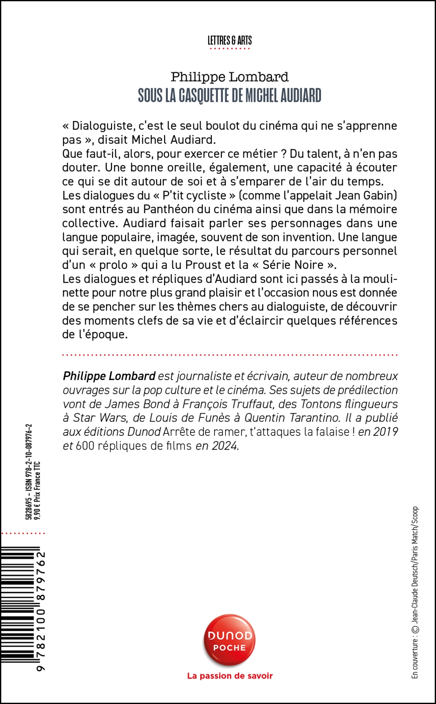 Sous la casquette de Michel Audiard - Philippe Lombard - DUNOD