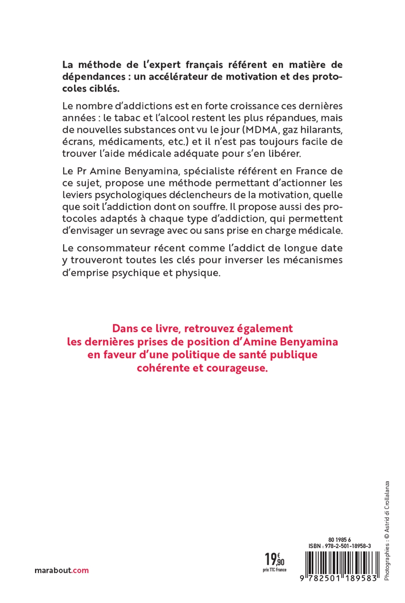 Addictions - Manuel de premiers secours - Amine Benyamina, Marie-Pierre Samitier - MARABOUT