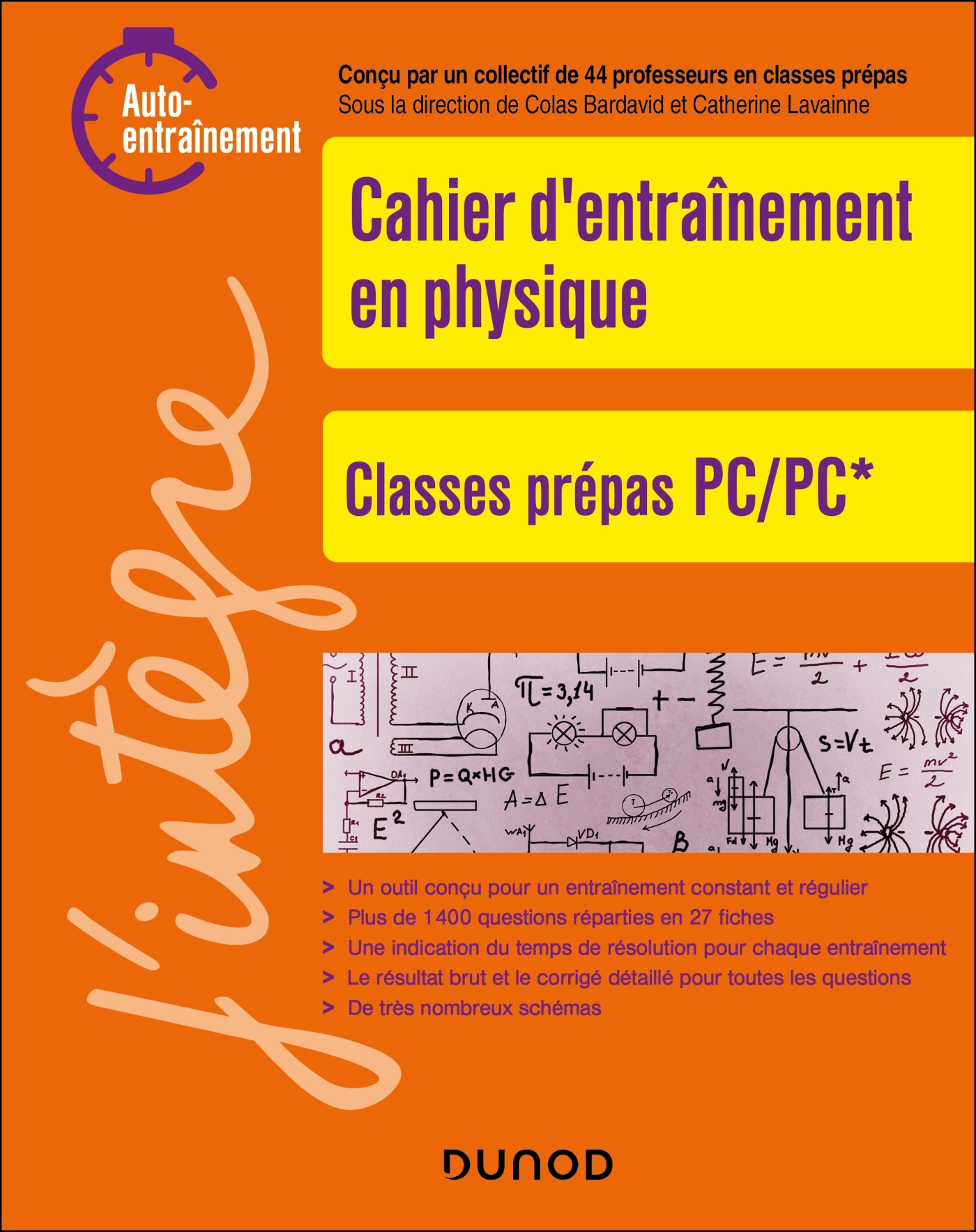 Cahier d'entrainement en physique PC - BARDAVID COLAS - DUNOD