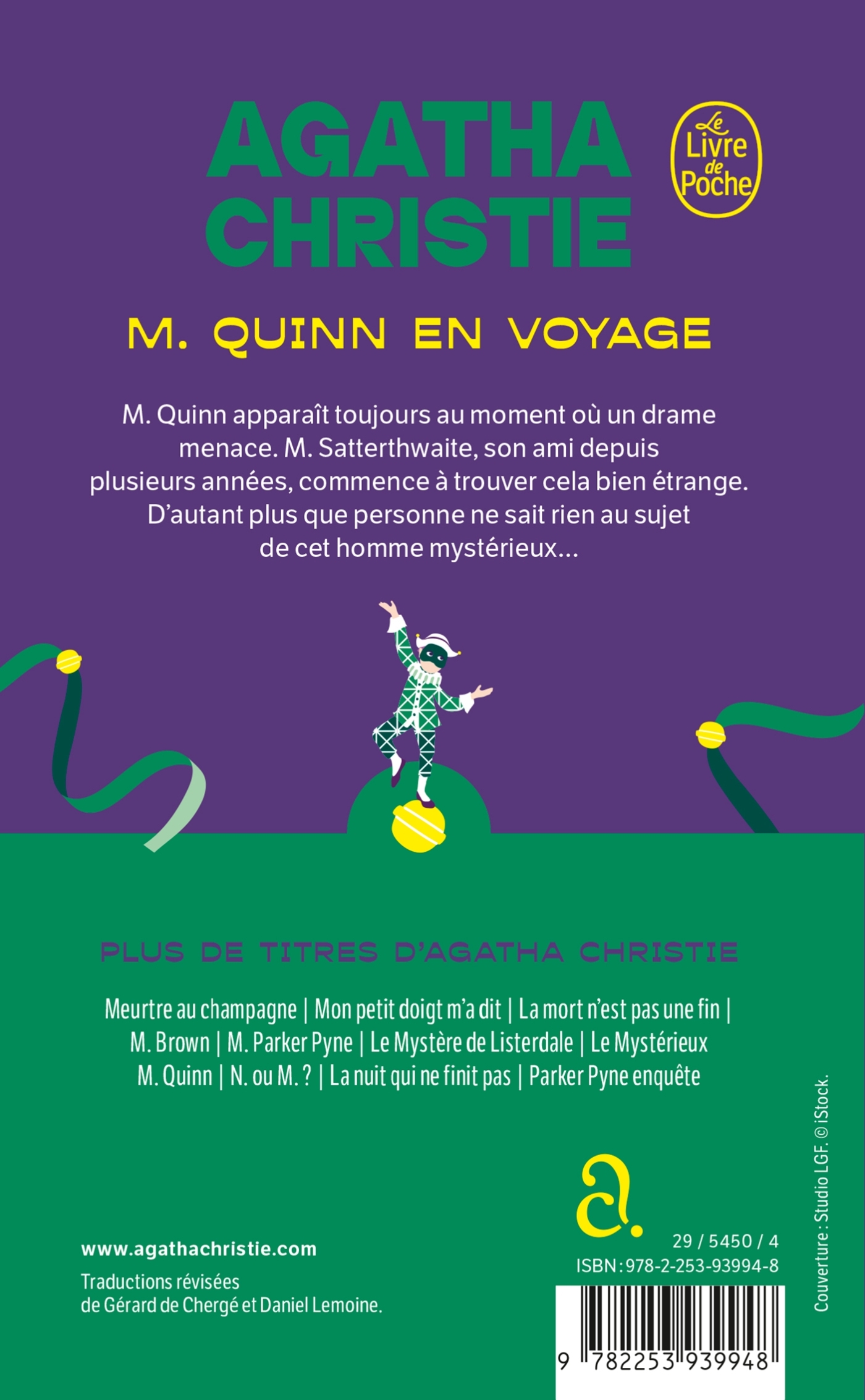 Monsieur Quinn en voyage (Nouvelle traduction révisée) - Agatha Christie - LGF