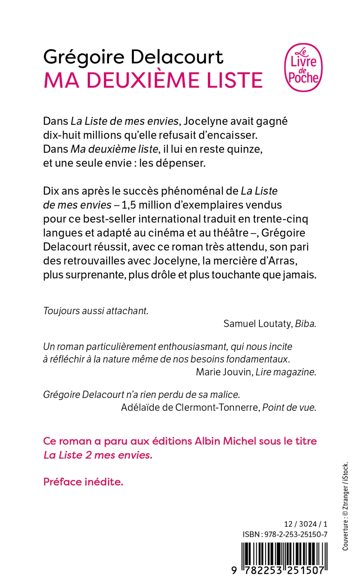 Ma deuxième liste - DELACOURT GREGOIRE - LGF