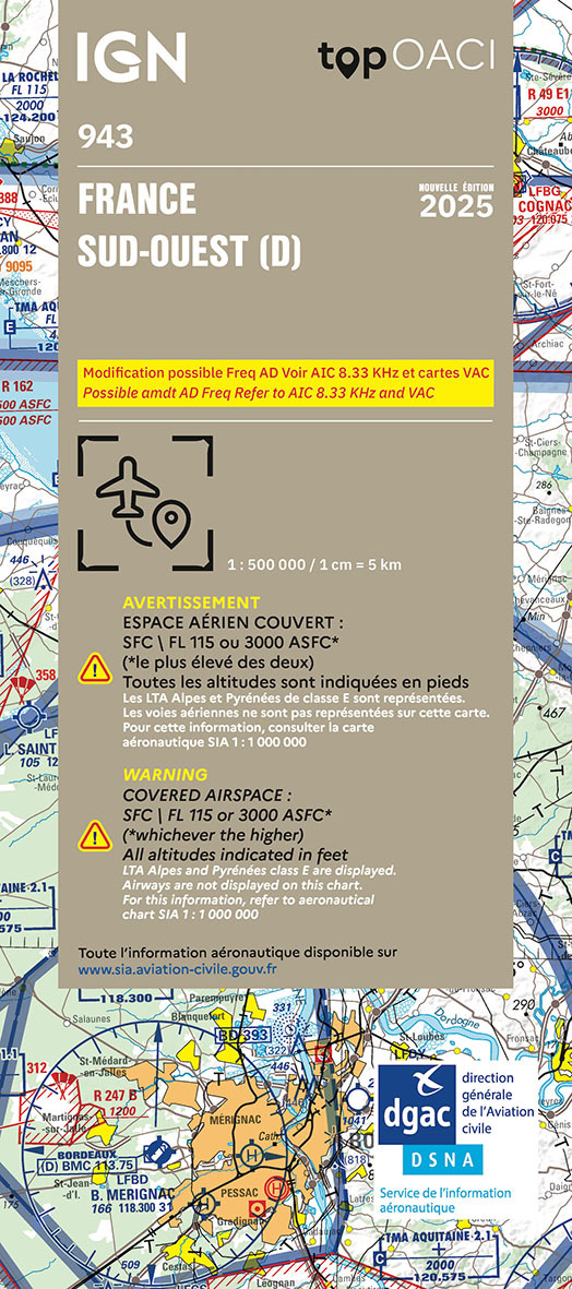 OACI943 - FRANCE SUD-OUEST 2025 -  - IGN