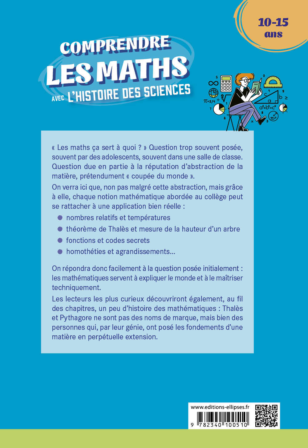 Comprendre les Maths avec l'Histoire des Sciences - 10/15 ans - Catherine d'Andrea - ELLIPSES