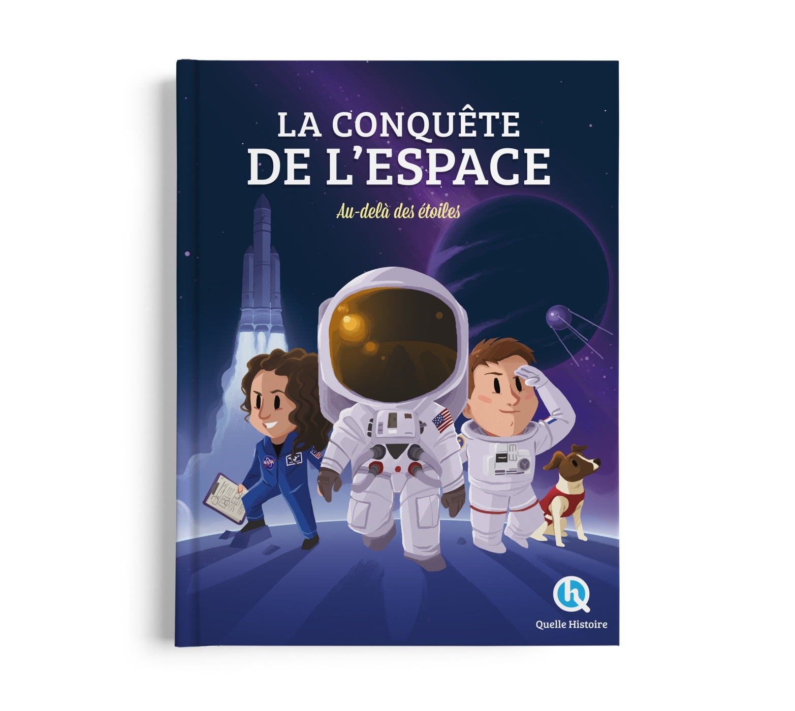 Conquête de l'espace - Patricia Crété, Bruno Wennagel, Mathieu Ferret,  Nuno Alves Rodrigues,  Guillaume Biasse, Mathilde Tuffin,  Marianne Tesseraud,  Lisheng Wang - QUELLE HISTOIRE