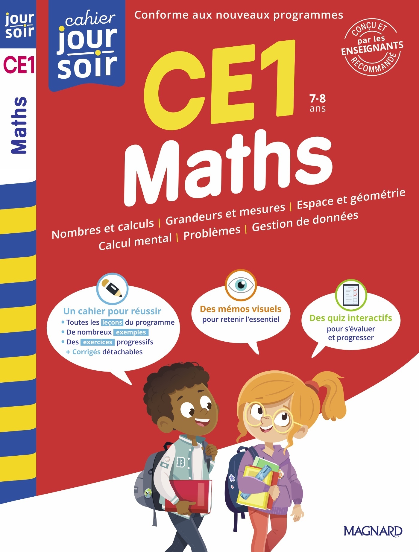 Maths CE1 - Cahier Jour Soir - Bernard Semenadisse, Michel Wormser - MAGNARD