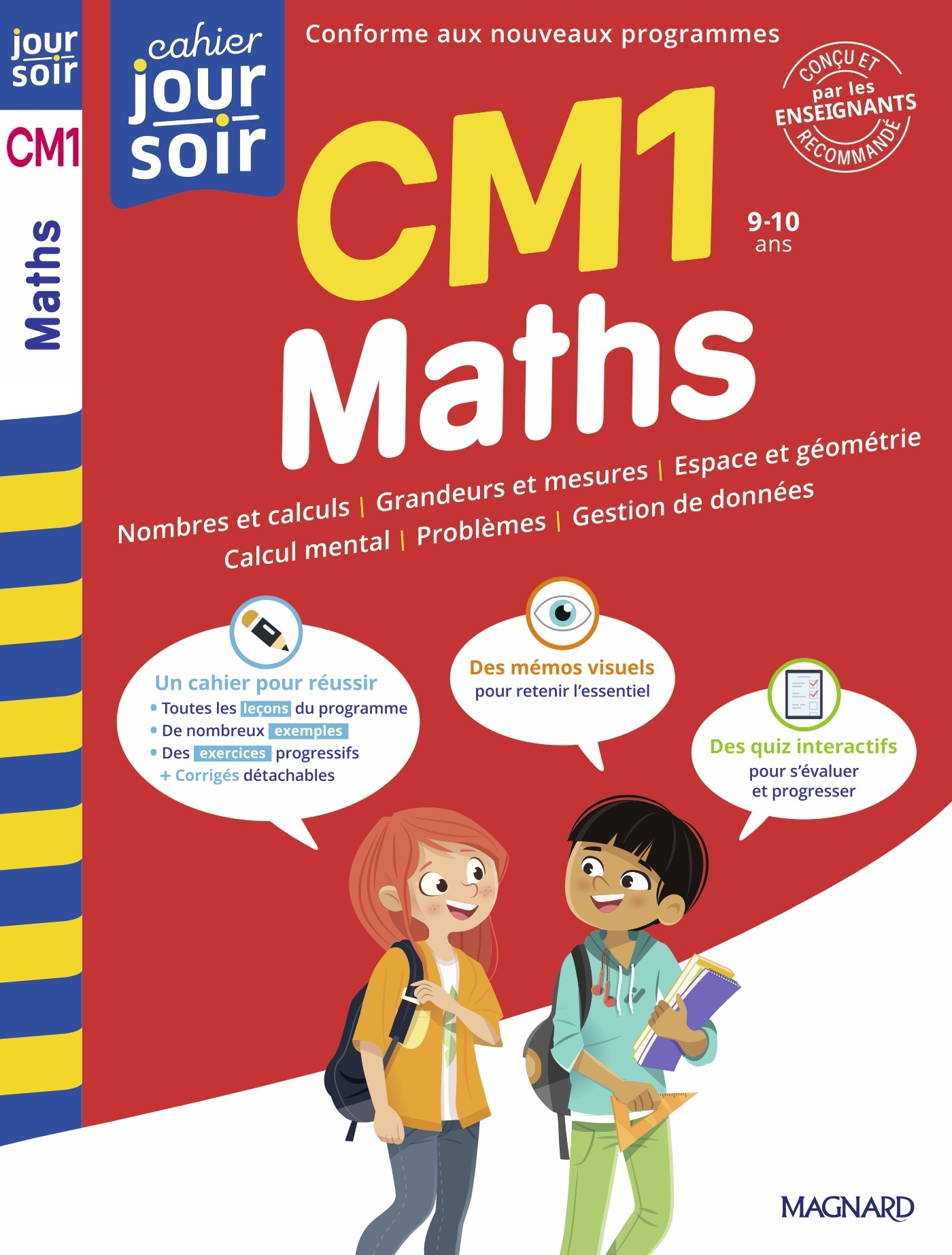 Maths CM1 - Cahier Jour Soir - Bernard Semenadisse, Pierre Granier, Agathe Redouté - MAGNARD