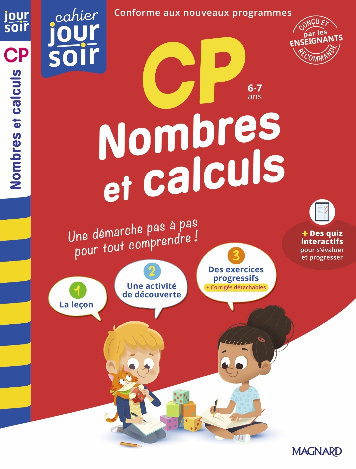 Nombres et calculs CP - Cahier Jour Soir - Bernard Semenadisse, Laurence Métillon-Cuccuru - MAGNARD