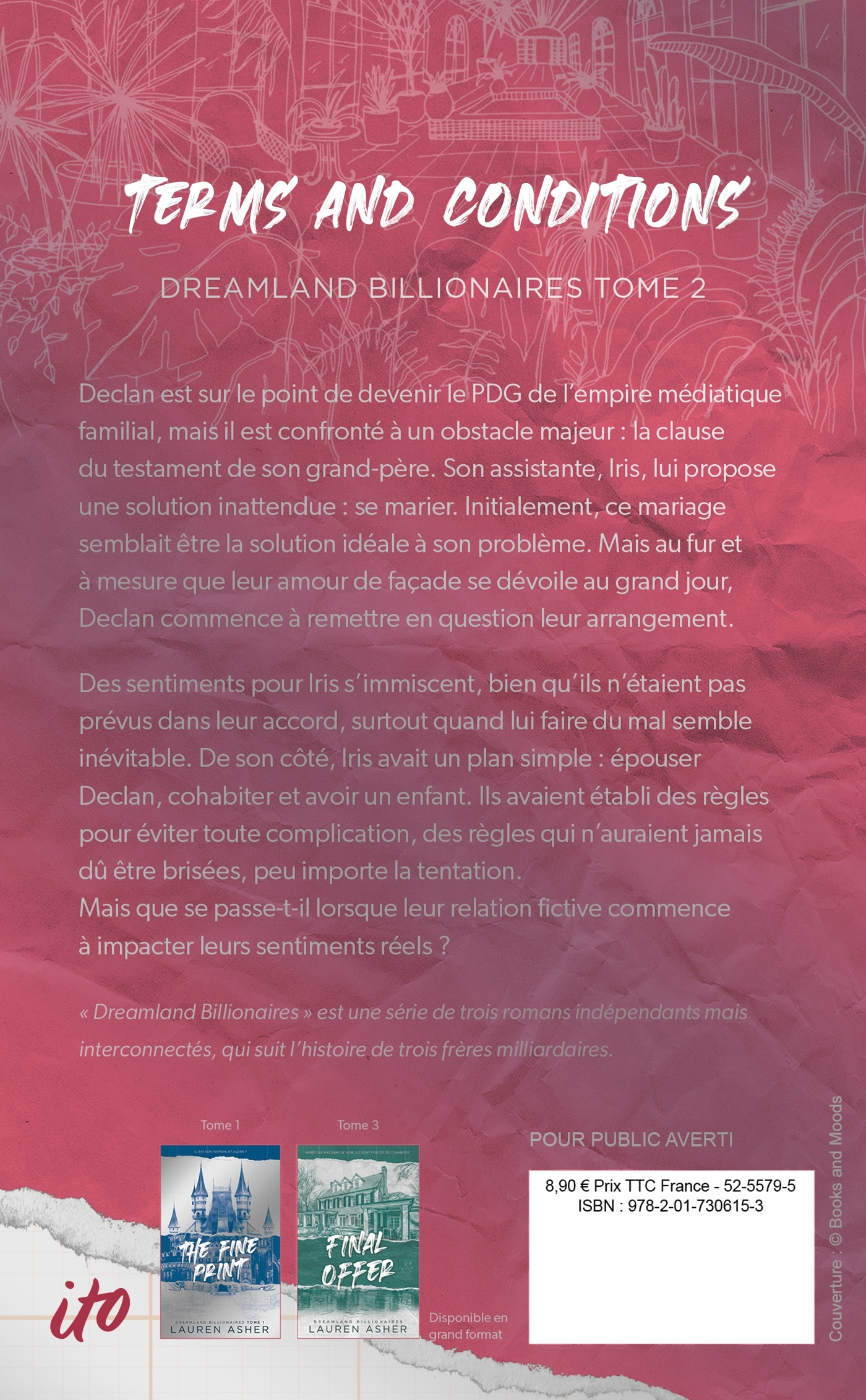 Terms and Conditions - Dreamland Billionaires Tome 2 (Edition française) - Lauren Asher - HACHETTE HLAB