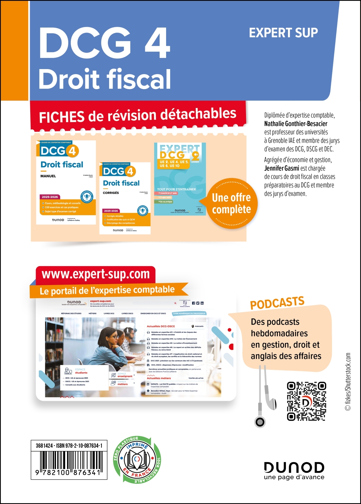DCG 4 - Droit fiscal - Fiches 2025-2026 - Nathalie Gonthier-Besacier, Jennifer Gasmi - DUNOD