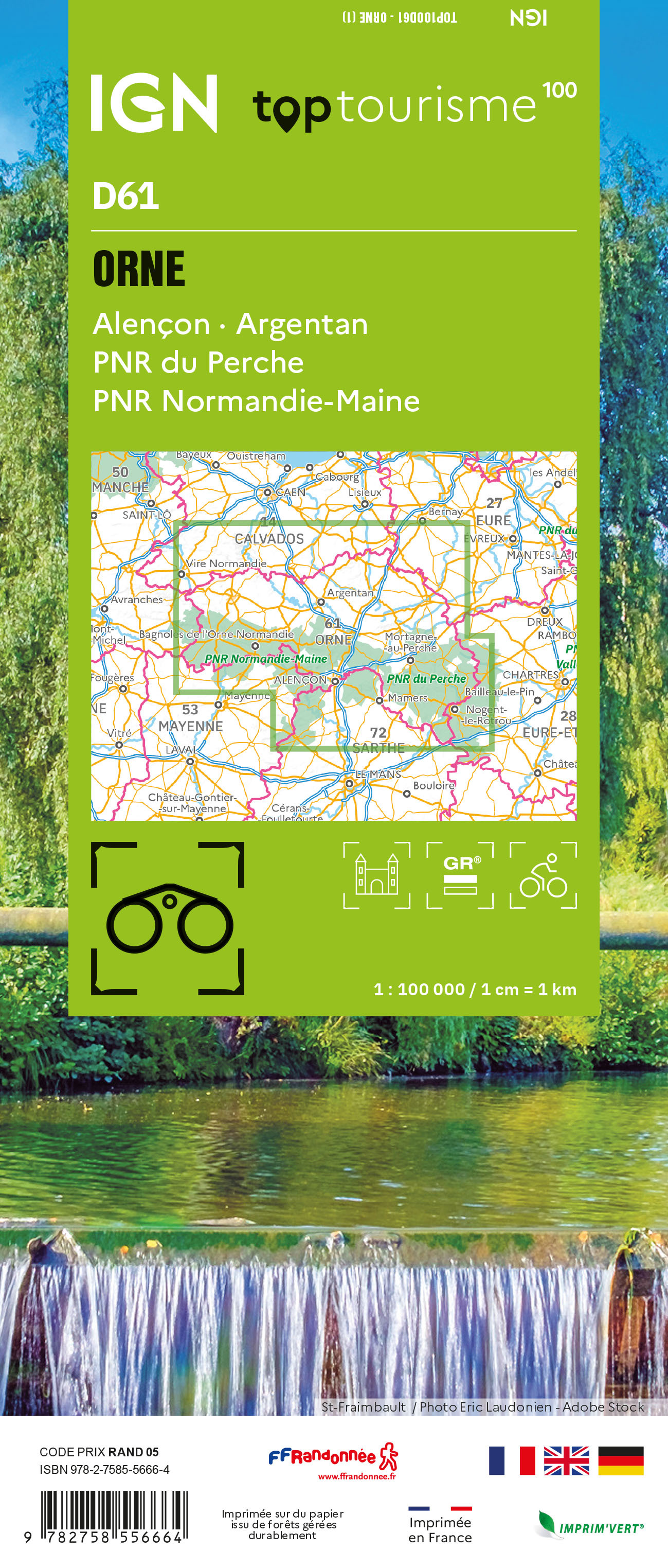 TOP100D61 - ORNE Alençon · Argentan Parc naturel régional du Perche PNR Normandie-Maine -  - IGN