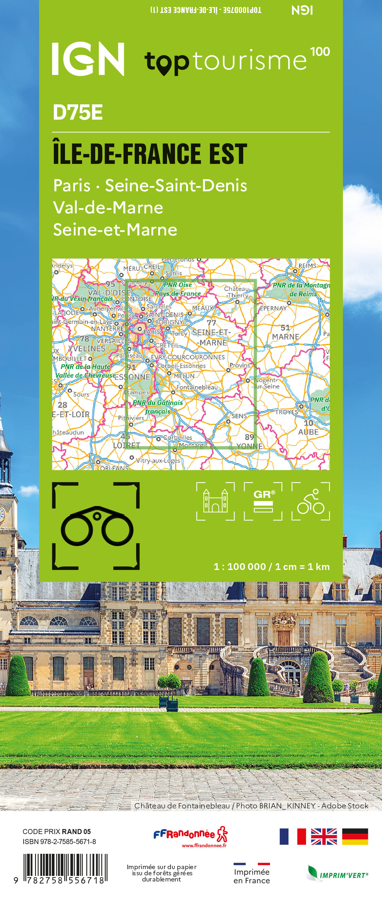 TOP100D75E - ÎLE-DE-FRANCE EST Paris · Seine-Saint-Denis Val de Marne Seine-et-Marne -  - IGN