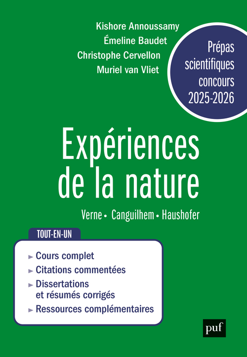 Prépas scientifiques 2025-2026 - Epreuve français-philosophie - Muriel Van Vliet, Christophe Cervellon, Emeline BAUDET, Kishore Annoussamy - PUF