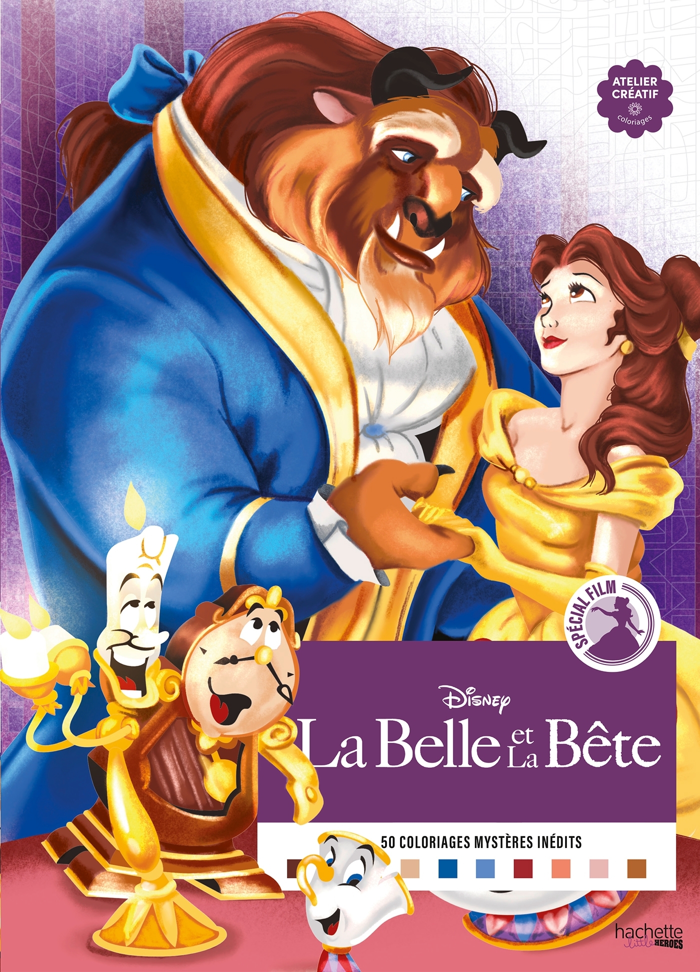 Coloriages mystères Spécial film - La Belle et la Bête - Eugénie Varone - HACHETTE HEROES